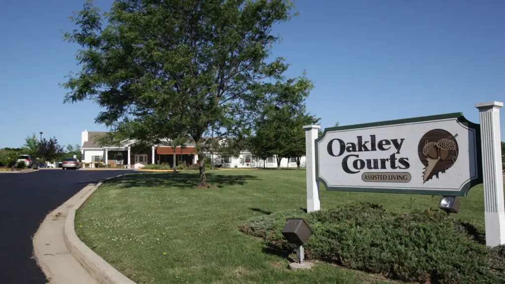 Oakley Courts sign