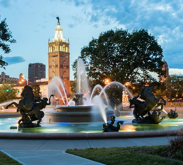 The Plaza fountain 