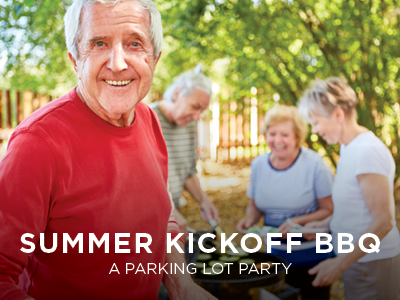 Summer Kickoff BBQ. A parking lot party event