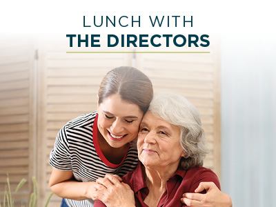 A young woman hugs an older woman who is seated and smiling. Above them, the text reads, 