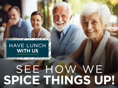 See how we spice things up! - Have lunch with us
