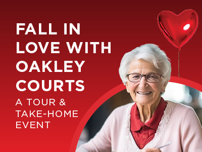 Promotional image for Oakley Courts featuring the text 