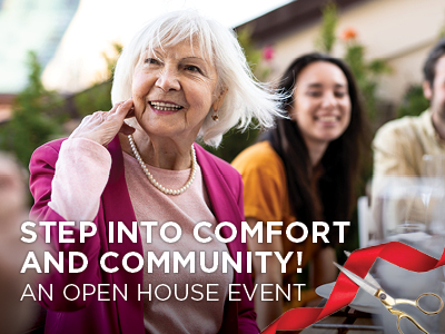 Step into comfort. An open house event
