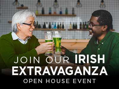 Join our Irish extravaganza - Open house event