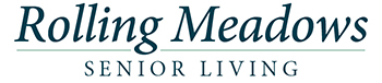 rolling-meadows-lgo-v2 Logo for Rolling Meadows Senior Living, with the name in elegant, dark green text.