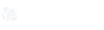 A subtle, semi-transparent white leaf logo on a blank white background, positioned on the left side of the image.