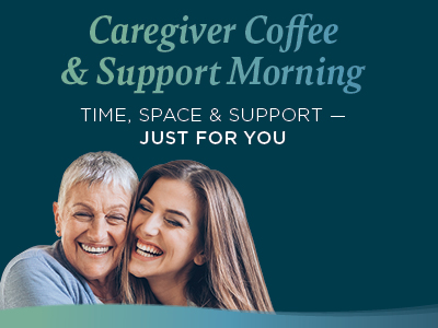 Two women, one older and one younger, smile and hug each other. Text above them reads: