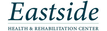 Logo for Eastside Health & Rehabilitation Center, featuring the center's name in large, teal-colored text with 