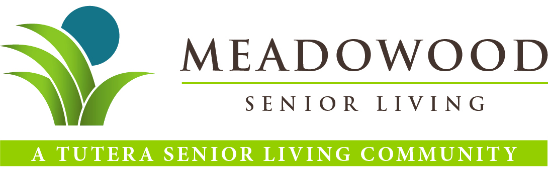 Meadowood-logo-CMYK Logo for Meadowood Senior Living, featuring stylized green grass and a blue circle, with text: