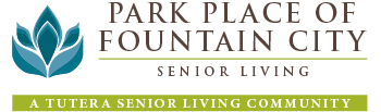 park-place-of-fountain-city-logo-color Logo for Park Place of Fountain City Senior Living, featuring a blue and teal abstract leaf design on the left and text on the right. The tagline reads “A Tutera Senior Living Community.”.