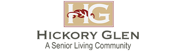 HickoryGlen-color-logo Logo for Hickory Glen, a senior living community, featuring the initials